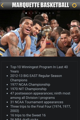 Marquette MBB Official App screenshot 2