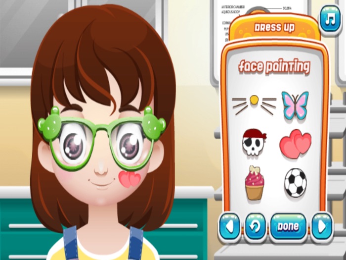 爱护眼睛 - 教育男孩女孩知识的医生游戏