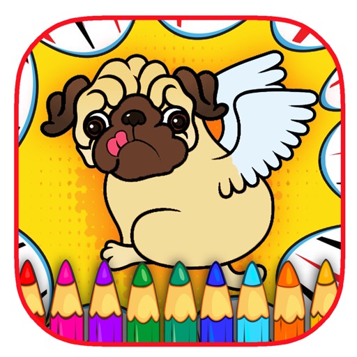 Toddler Fairy Dog Coloring Page Game Edition Icon