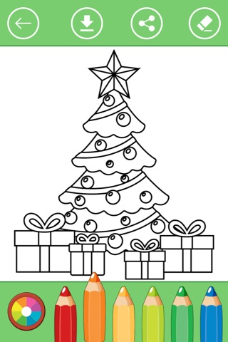 Christmas (Xmas) Holiday Coloring Book for Kids. screenshot 4