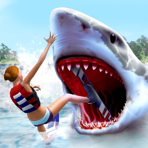 White Shark Simulator Games: Blue Whale Attack icon
