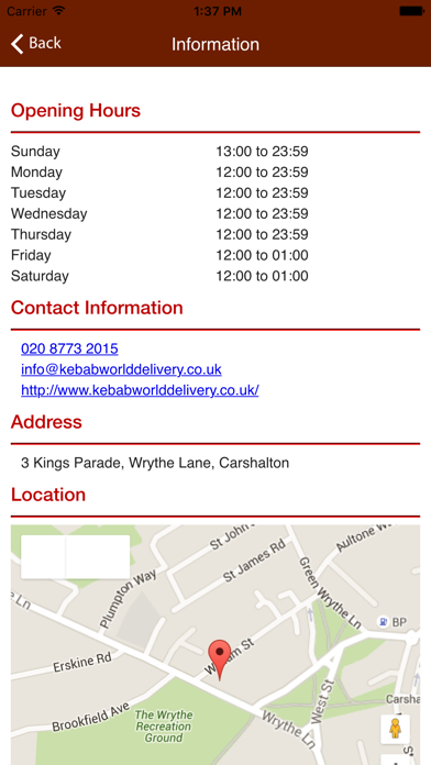 How to cancel & delete Kebab World Carshalton from iphone & ipad 2