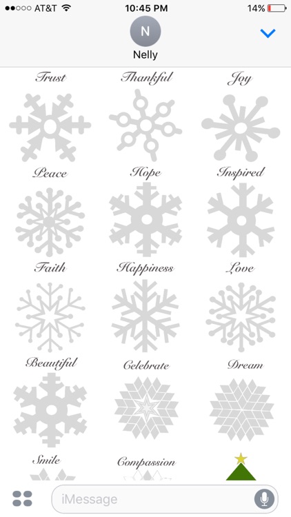 Winter snowflakes stickers screenshot-3
