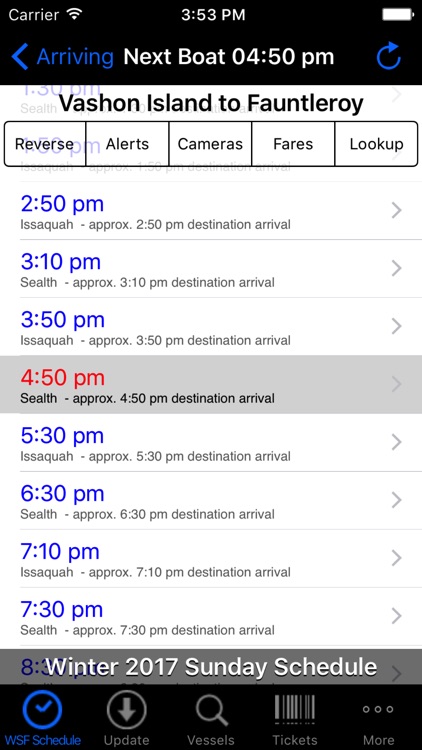 WSF Puget Sound Ferry Schedule