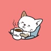 고양이 흰소의 일상(Hinso) animated - Monte Sticker