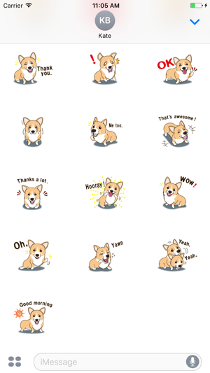 Happy Corgi Aniamted Sticker(圖4)-速報App