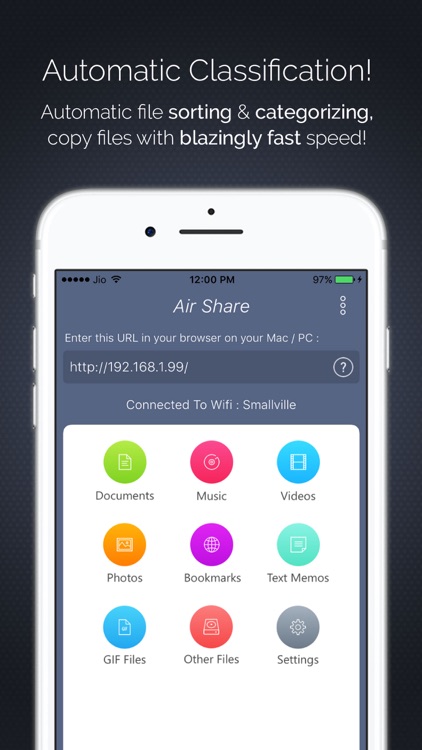 Air Share: Transfer Files From PC To Your Device ! screenshot-3