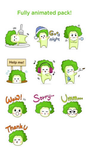 Broccoli Boo - Animated stickers(圖3)-速報App