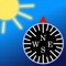 SolarCompass uses the position of the sun in the sky to tell you where your iPhone’s camera is pointed