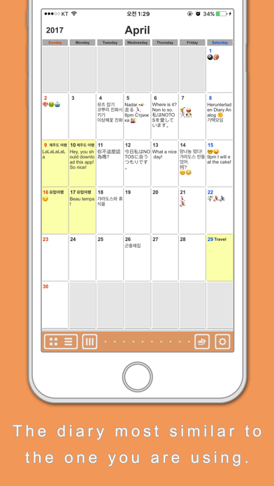 DIARY ANALOG : CALENDAR screenshot 2