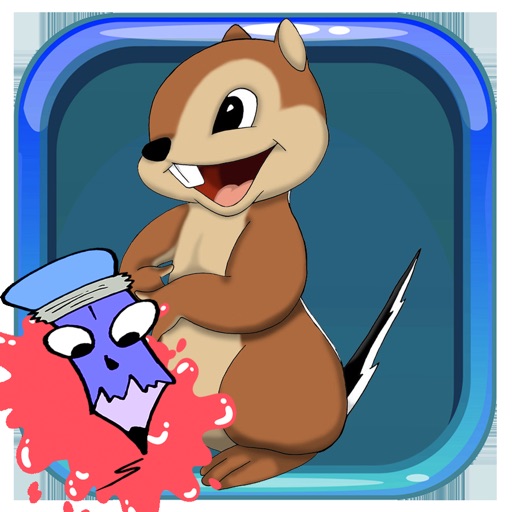 Animals Chipmunk Coloring Book Preschool iOS App