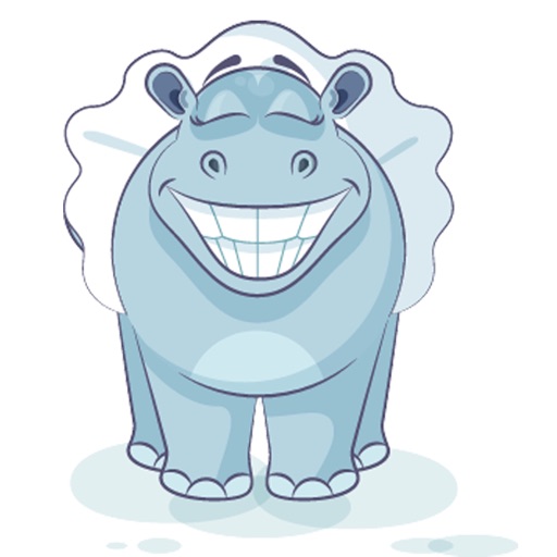 Emoji Cartoon Ballerina Hippopotamus icon