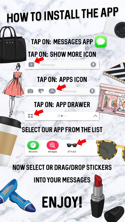 STYLEJI - Fashion Beauty Emoji Stickers