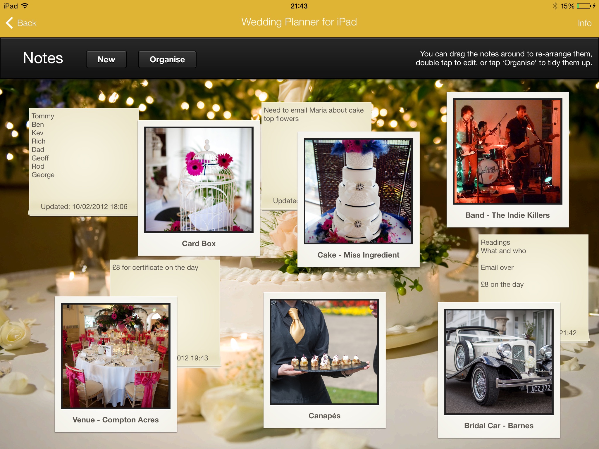 Wedding Planner for iPad screenshot 3