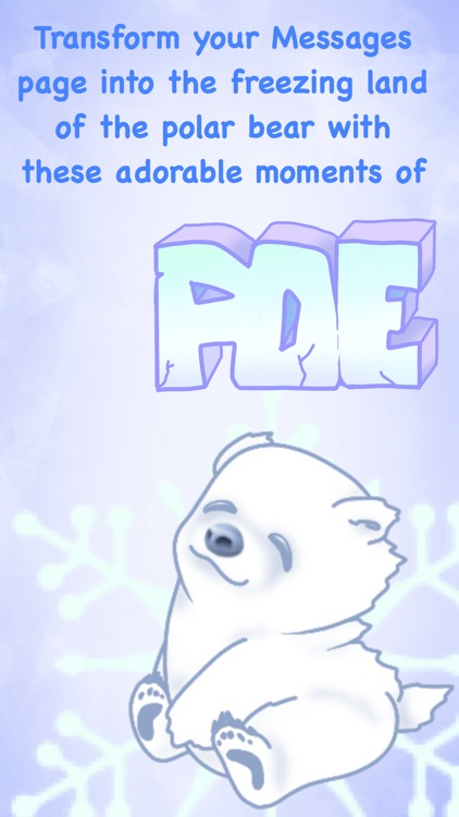 Poe Bear Winter Stickers for Text Messages