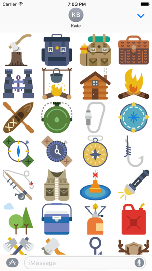 Outdoors Stickers - for Messages