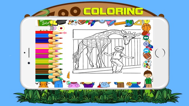 Zoo Animal Coloring BookPages For Kids(圖3)-速報App