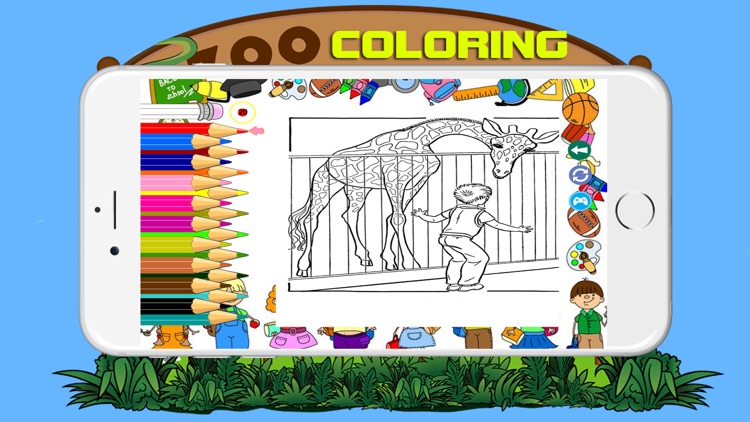 Zoo Animal Coloring BookPages For Kids