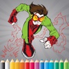Super Hero Coloring Book - Activities for Kid