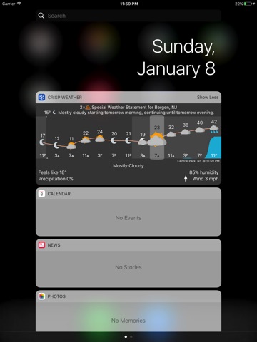 Crisp Weather Widget screenshot 2