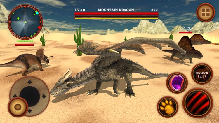 Dragon VS Dinosaurs Simulator - Monster Survival screenshot-3