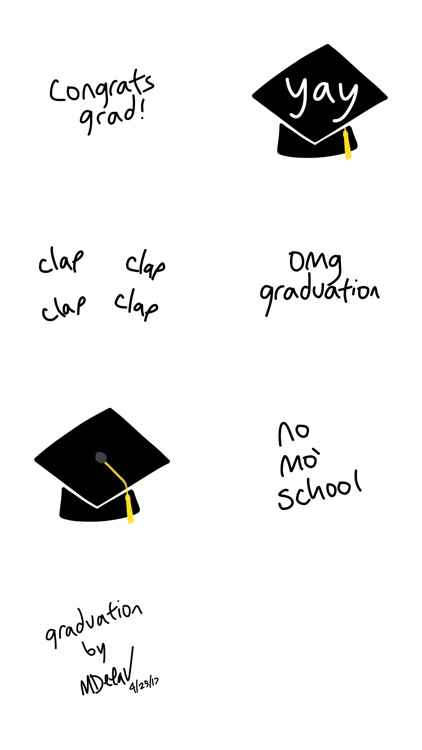 Graduation sticker, grad pic stickers for iMessage screenshot-3