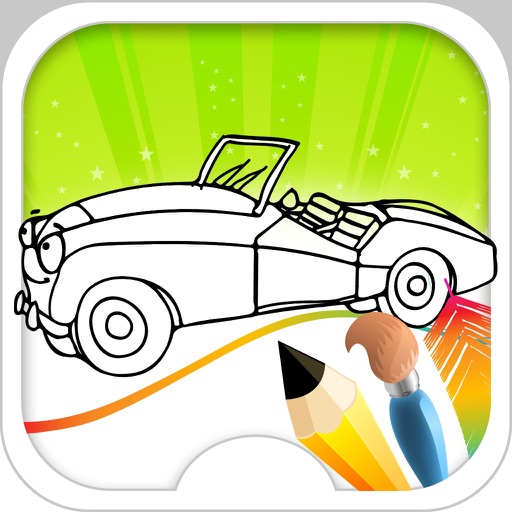 Sport Car Coloring Book iOS App