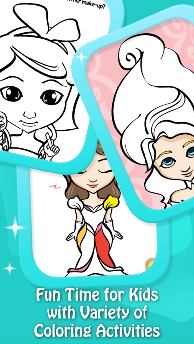 How to cancel & delete Paint & Play: Princess, Coloring Book For Girls from iphone & ipad 2