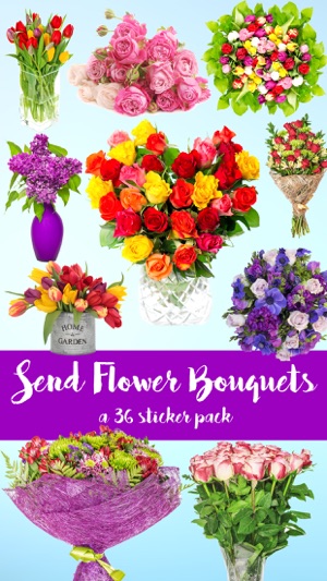 Send Flower Bouquets Sticker Pack(圖1)-速報App