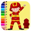 Fireman Coloring Page Game For Children