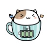 Pretty Cats In Cups Stickers Pack