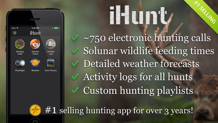 iHunt By Ruger Hunting Calls Fish & Solunar Tables screenshot-0