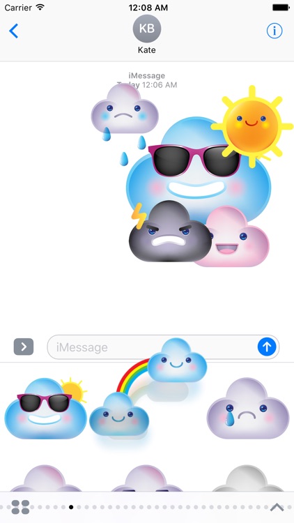 Partly Cloudy Stickers screenshot-3