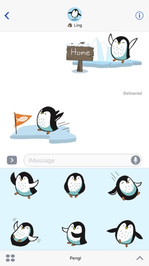 Pengi - Cute Penguin Pet Stickers(圖5)-速報App