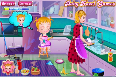 Baby Hazel : Cleaning Time screenshot 2