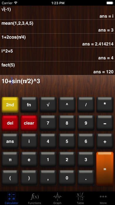My Graphing Calculator Screenshot 1