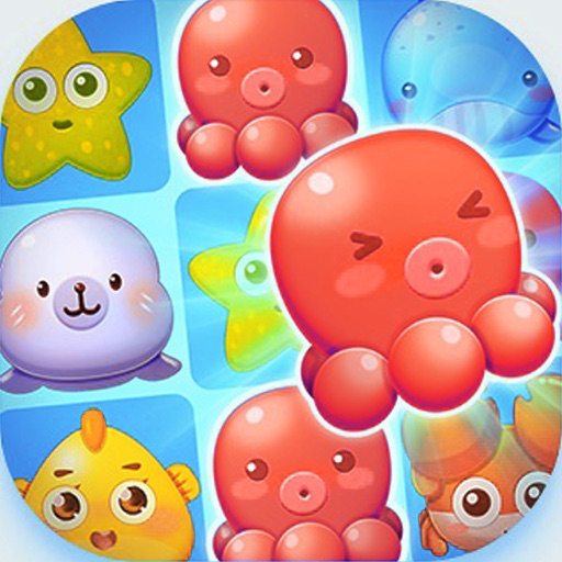 Sea bottom world elimination - blue sea strategy Icon