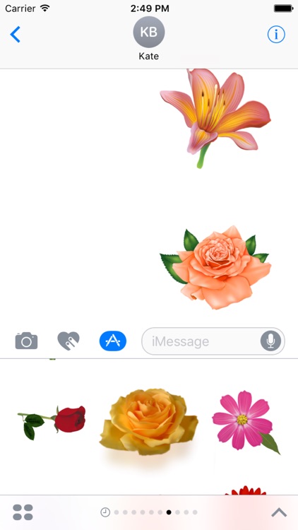 Flowers Pack HD Stickers for iMessage screenshot-4