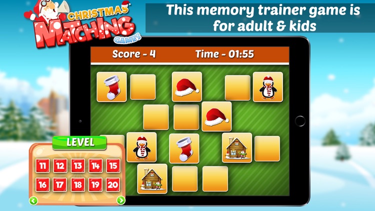 Christmas Matching Games - Santa's Match Puzzle