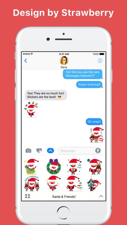 Santa & Friends! stickers for iMessage