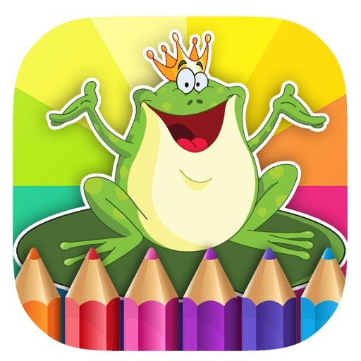 Free Coloring Page Game Frog For Kids Version iOS App