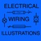 This app comes with a set of illustrations for electrical  wiring systems