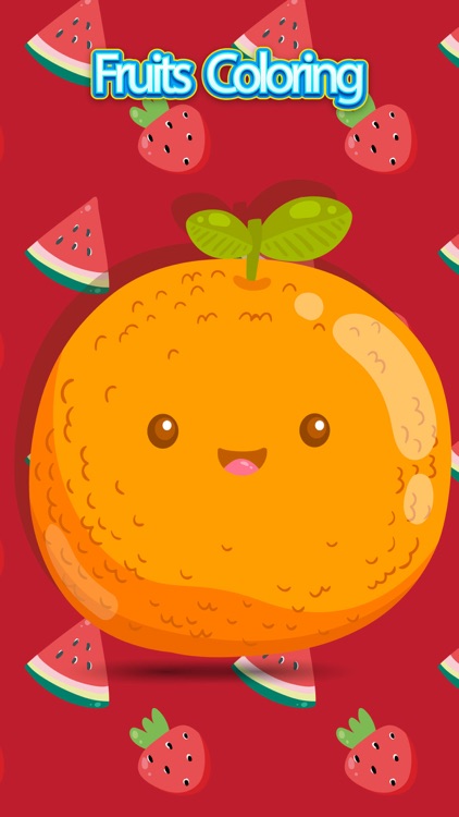 Coloring Book for Kids Fruits Splash Painting Game screenshot-4