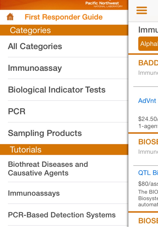 Biodetection Guide for First Responders screenshot 3