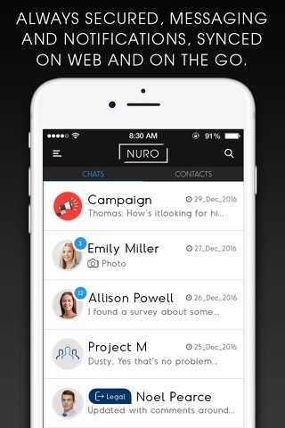 NURO Secure Messaging screenshot 3