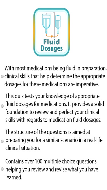 Fluid Dosages Quiz