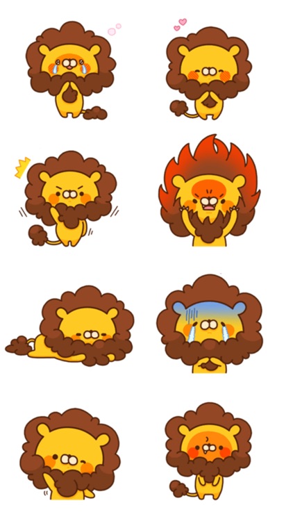 Cute Lion Stickers