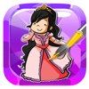 Kids Coloring Page Game Princess Version