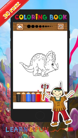 Dino Coloring Pencils:Coloring Pages For Girl&Boy(圖2)-速報App