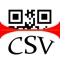 QR 2 CSV is a free mobile scanner allowing users to email the results of their scan as CSV / TXT file